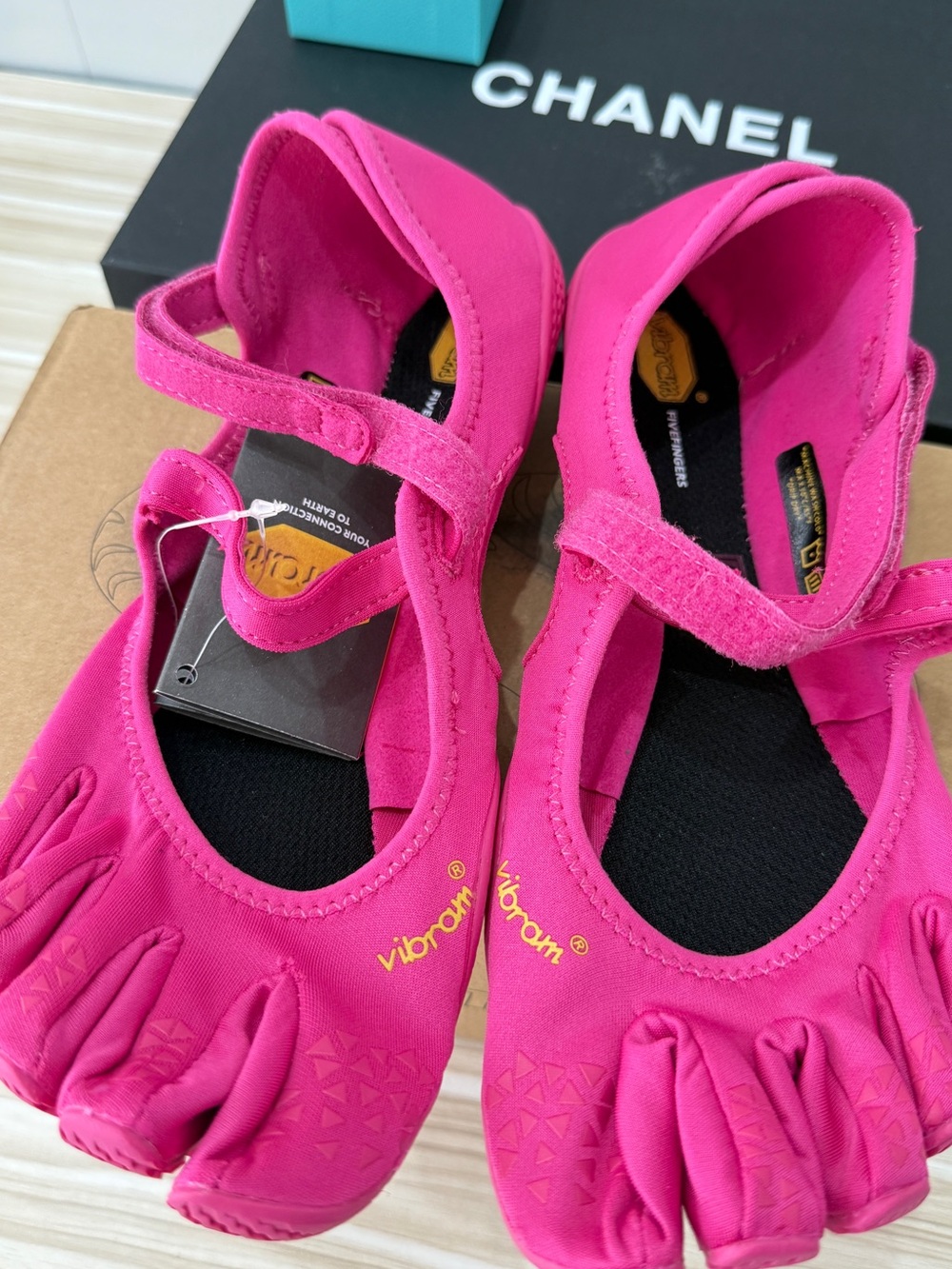 Vibram Kids Pink FiveFingers Mary Jane Shoes
